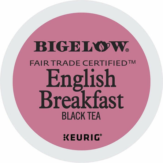 Bigelow, English Breakfast Black Tea Black Tea K-Cup - Compatible with Keurig Brewer - Black Tea - 24 K-Cup - Caffeinated - 4 / Carton