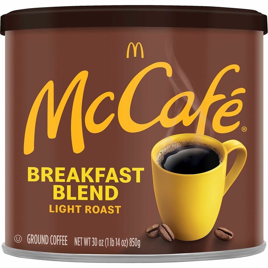 McCafe Ground, Can BreakfastBlend Ground Coffee - Light - Ground, Can - Breakfast Blend - Kosher - 1 Each
