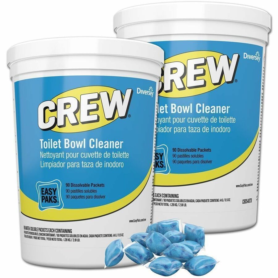 Diversey Care Crew Toilet Bowl Cleaner - For Multi Surface, Multipurpose - Ready-To-Use/Concentrate - Powder - 0.50 oz (0.03 lb) - 99 pH - Lavender, Fresh Floral Scent - Recommended For: Odor Remover - Caustic-free, Easy to Use, Odor Resistant, Phospho...