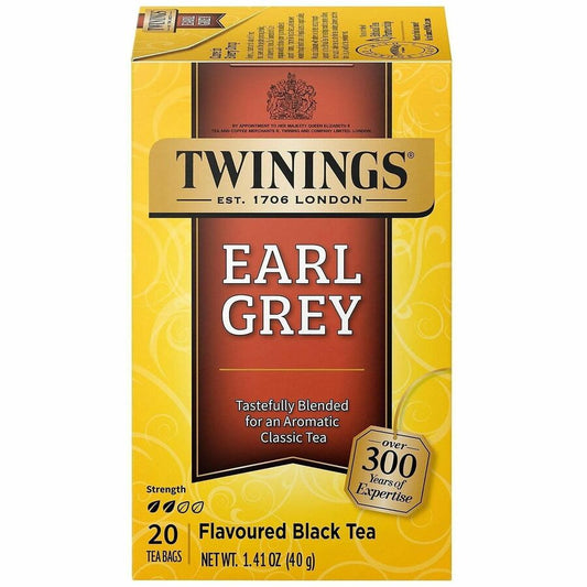 Twinings Original Organic Earl Grey Tea Black Tea - Black Tea - Organic - 20 / Box