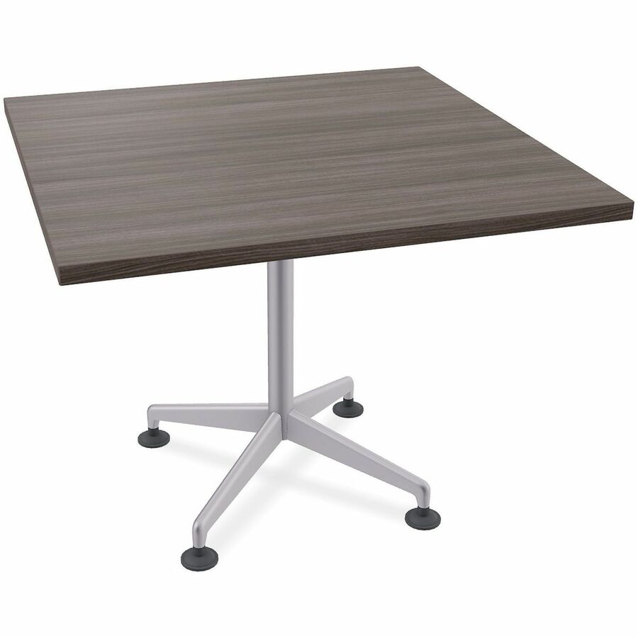 Special-T ZIA Series Hospitality Tables Collection - Square Top - Powder Coated X-shaped Base - Mid-Century Modern Style x 42" Table Top Width x 42" Table Top Depth - 29" Height - Hospitality, Office - Assembly Required - Gray Driftwood - High Pressure...