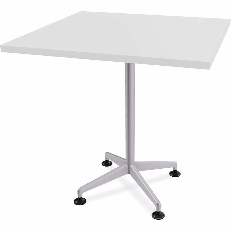 Special-T ZIA Series Hospitality Tables Collection - Square Top - Powder Coated X-shaped Base - Mid-Century Modern Style x 36" Table Top Width x 36" Table Top Depth - 36" Height - Hospitality, Office - Assembly Required - White - High Pressure Laminate...