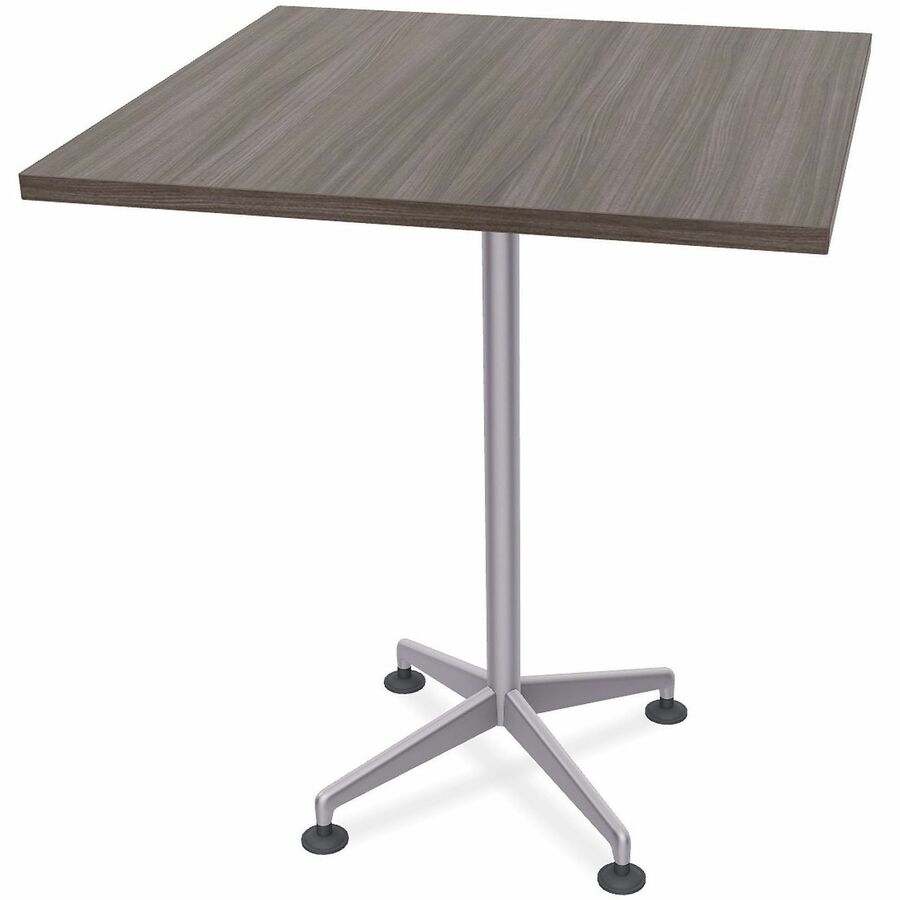 Special-T ZIA Series Hospitality Tables Collection - Square Top - Powder Coated X-shaped Base - Mid-Century Modern Style x 36" Table Top Width x 36" Table Top Depth - 42" Height - Hospitality, Office - Assembly Required - Gray Driftwood - High Pressure...