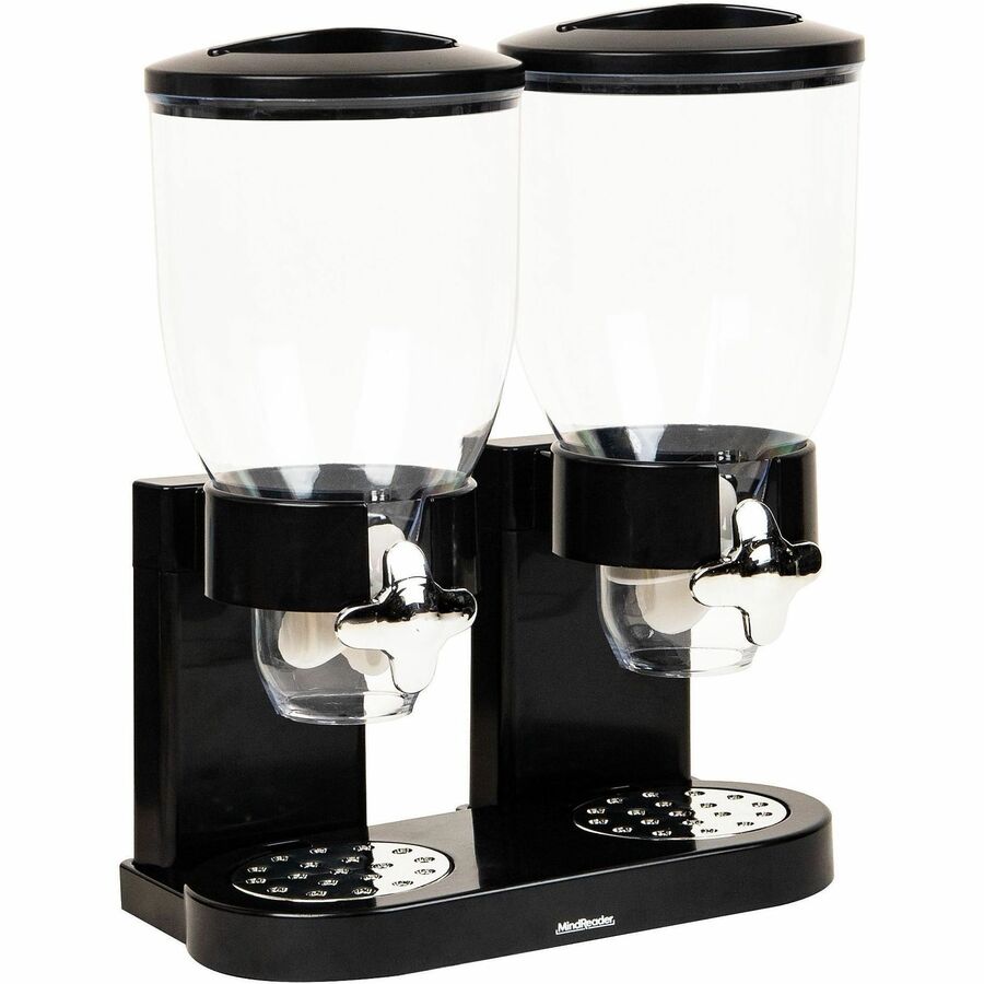 Mind Reader Double Cereal Dispenser - Food, Food Storage, Storing - Black - 1 Each