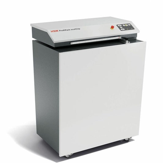 HSM ProfiPack ecoChip Cardboard Chipper + Adapter Set for Vacuum Cleaner - for shredding Cardboard - 16.70" Throat - 1870 W - Gray