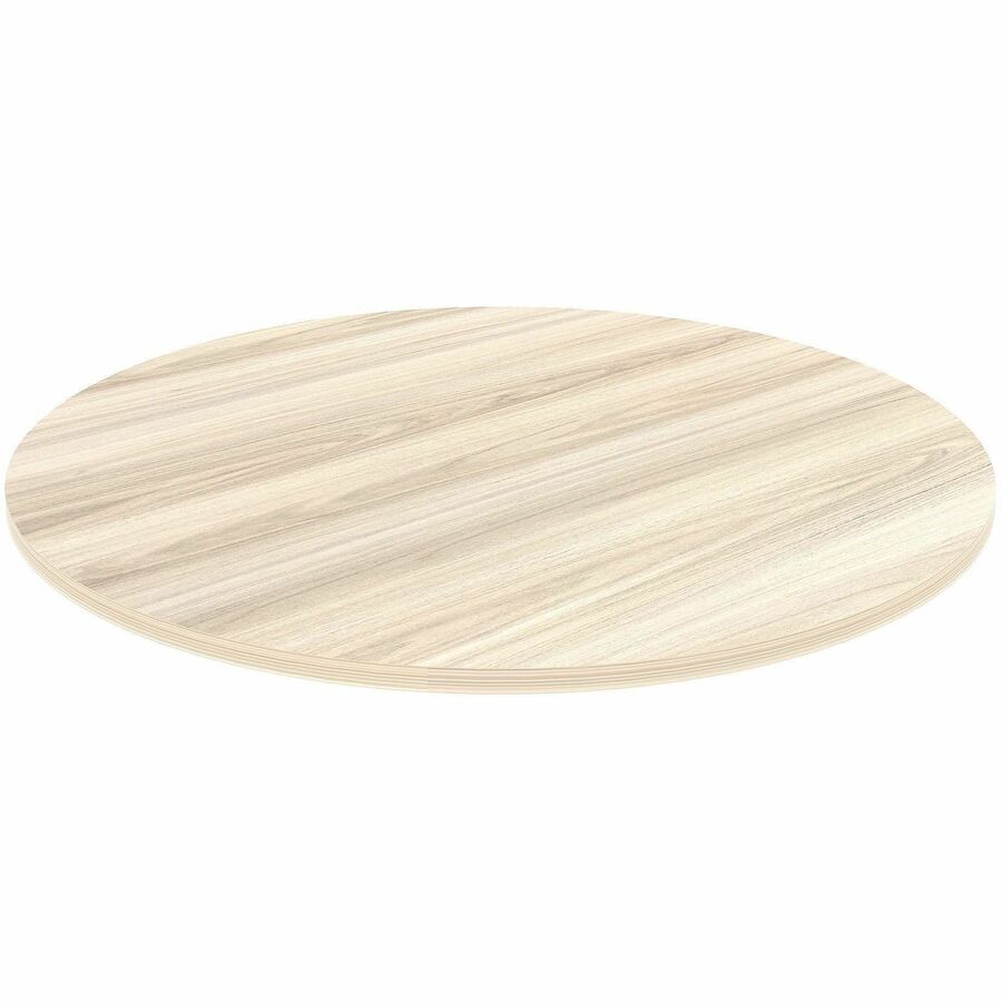 Lorell Essentials Hospitality/Conference Round Table Top - Round Top - Assembly Required - Modern Elm - 1 Each