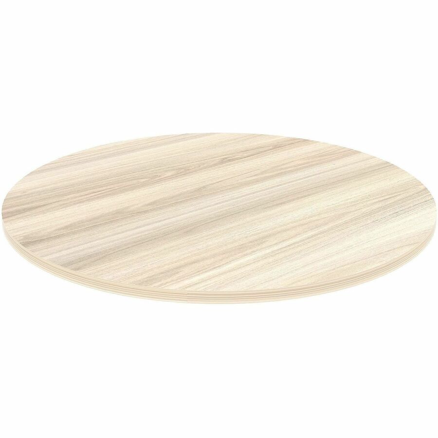 Lorell Essentials Hospitality/Conference Round Table Top - Round Top - Assembly Required - Modern Elm - 1 Each