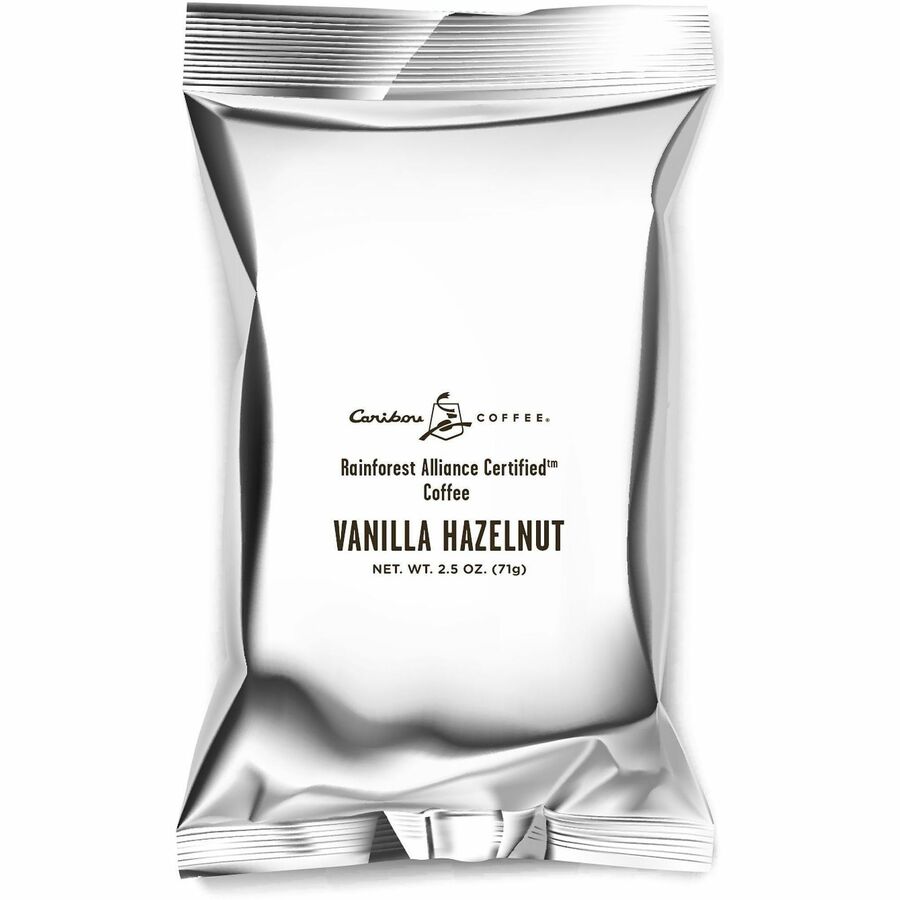 Caribou Coffee Vanilla-Hazelnut Flavored Coffee Grounds - 2.5 oz - Vanilla Hazelnut, Caribou Blend - 1 Carton