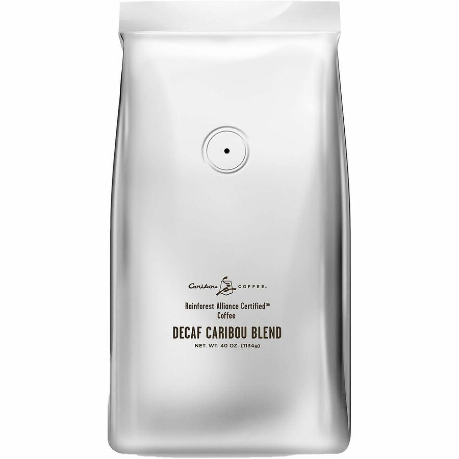 Caribou Coffee Whole Bean Whole Bean Decaf Caribou Blend Coffee - Medium - 40 oz - Whole Bean - Decaf Caribou Blend - Decaffeinated - 1 Each