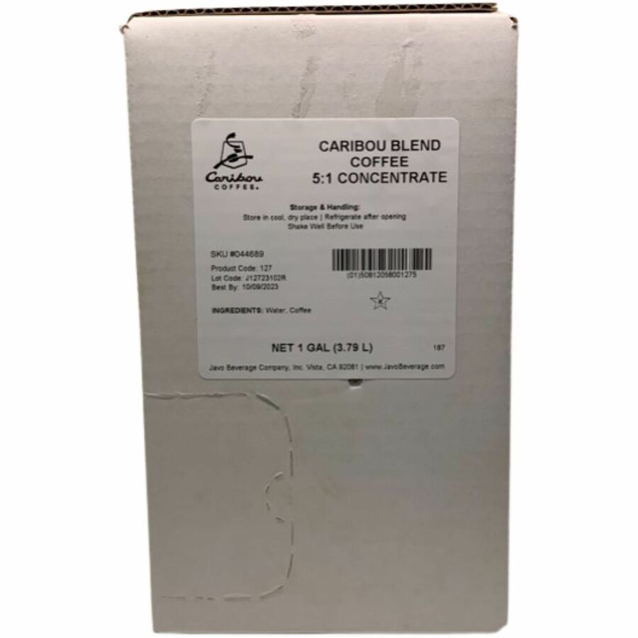 Caribou Coffee Cold Brew Concentrate - 132.8 oz - Caribou Blend - 1 Carton