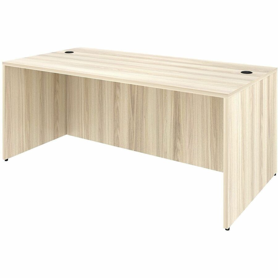 Lorell Essentials Retangular Desk Shell - 29.50" Height x 70.90" Width x 35.40" Depth - Assembly Required - Modern Elm - 1 Each