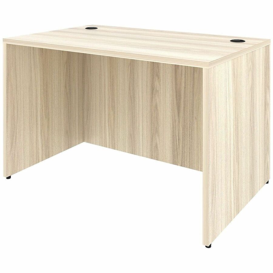 Lorell Essentials Retangular Desk Shell - Assembly Required - Modern Elm - 1 Each
