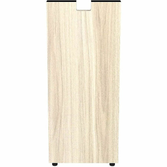 Lorell Essentials Credenza Half-Leg - 28.5" Height x 12" Width x 1" Depth - Material: Laminate, Metal - Finish: Modern Elm - Cam Lock - For Credenza - 1 Each