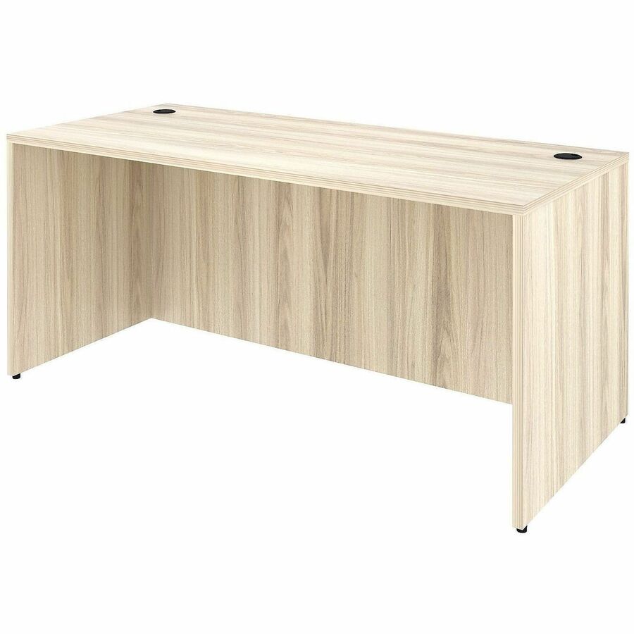 Lorell Essentials Retangular Desk Shell - Assembly Required - Modern Elm - 1 Each