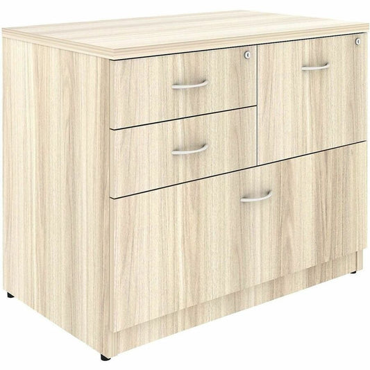 Lorell Essentials Versatile 4-Drawer Lateral File - 4 x Drawer(s) for File, Box - Lateral - Modern Elm