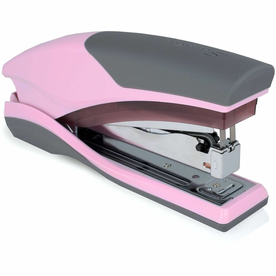 Swingline Optima 25 Reduced Effort Stapler - Staples Upto 25 Sheet - Holds Upto 210 Staple - Full Strip - Pink - Plastic, Metal - 1 Each