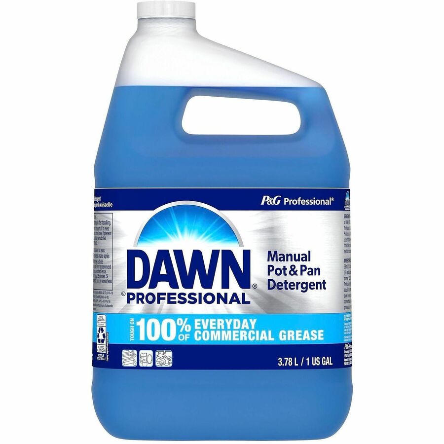 Dawn Manual Pot/Pan Detergent - For Multipurpose - Concentrate - Liquid - 128 fl oz (4 quart) - Original Scent - Recommended For: Food Soil Remover, Grease Remover - PVC Free, Phthalate-free, Triclosan-free, Benzene-free, BPA-free, PCBs-free, Alkylphen...
