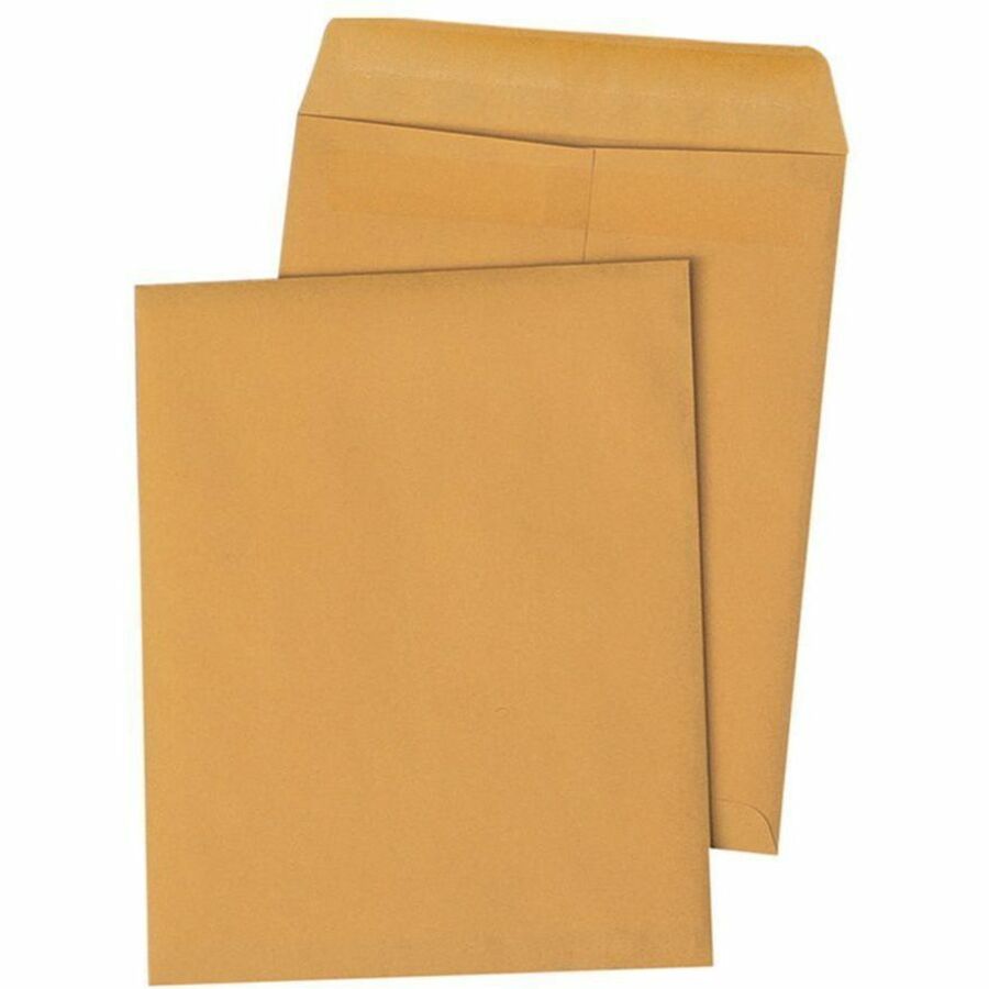 Quality Park Redi-Seal Catalog Envelopes - Catalog - 12" Width x 15 1/2" Length - 28 lb - Flap - Brown - Kraft - 250 / Box