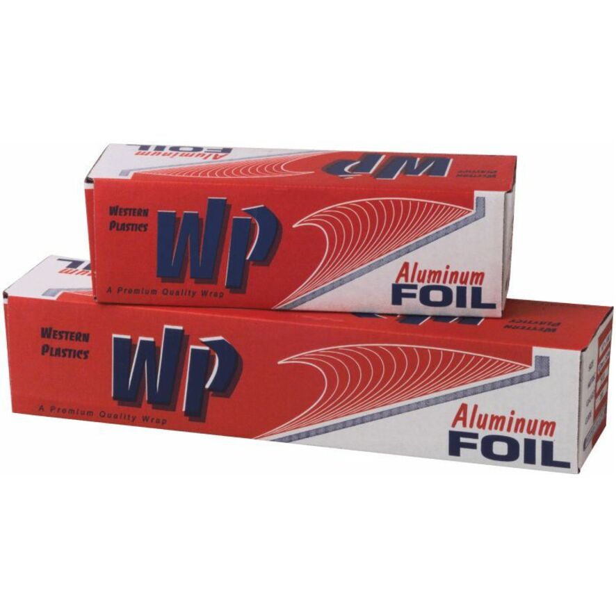 WP Foodservice Aluminum Foil - 12" Width x 500 ft Length - Sturdy, Heavy Duty - Aluminum Foil - Silver - 1 Each