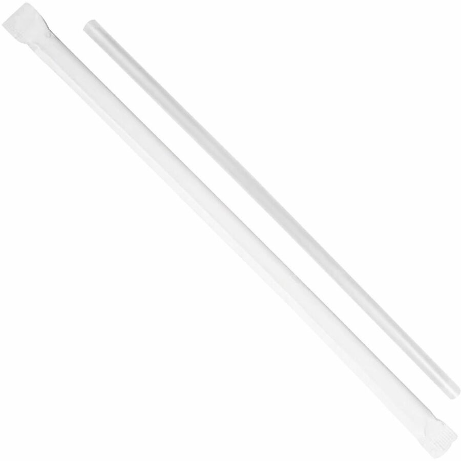 Karat Straw - 7.8" Height x - Clear - 500 / Box