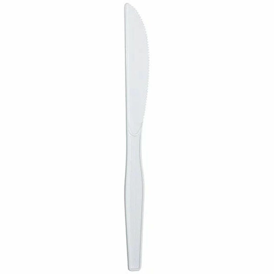 Karat Knife, Med-Heavy Weight/White - Knife - Knife - Restaurant, Cafeteria - Plastic, Polystyrene - White - 1000 / Carton