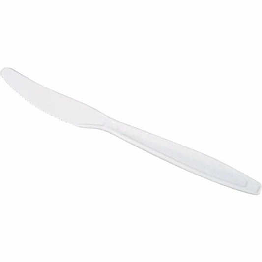 Karat Wrapped Knife, Heavy-Weight/White - Knife - Knife - Restaurant, Cafeteria - Polypropylene Plastic - White - 1000 / Carton