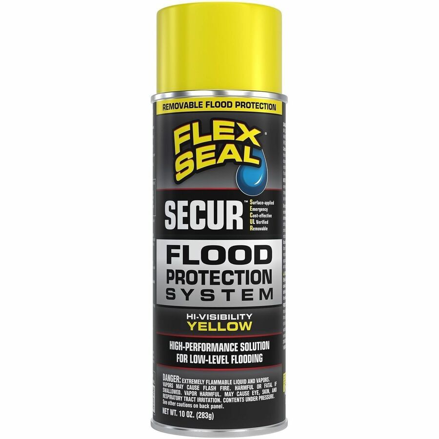FLEX SEAL SECUR Low-Level Flood Protection Spray - Rubber - Yellow - 0.62 lb - 1