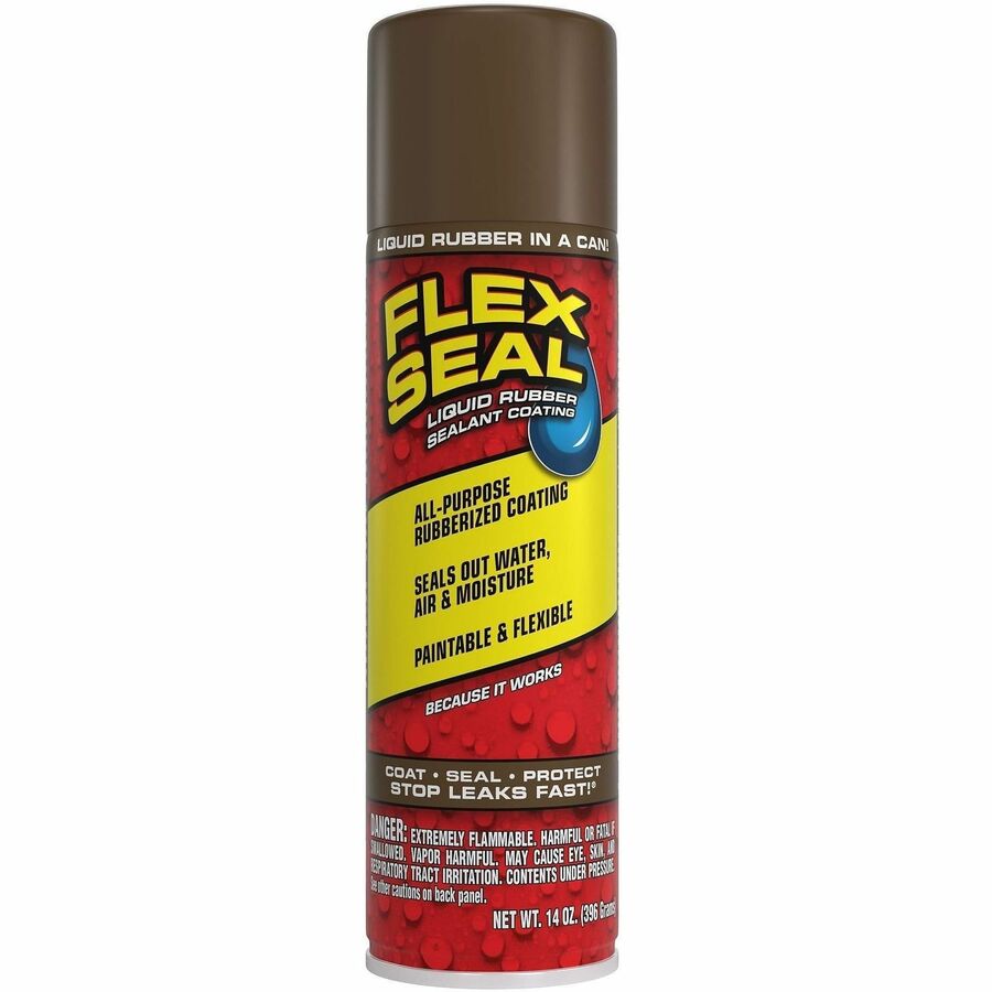 FLEX SEAL Liquid Rubber Sealant Coating Spray - Synthetic Rubber - Brown - 0.87 lb - 1