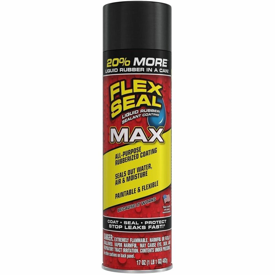 FLEX SEAL Liquid Rubber Sealant Coating Spray - Synthetic Rubber - Black - 1.06 lb - 1