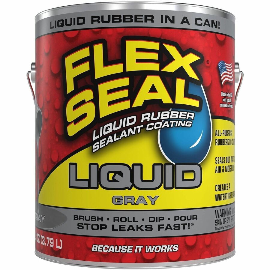 FLEX SEAL Sealant - Synthetic Rubber - Gray - 8 lb - 1