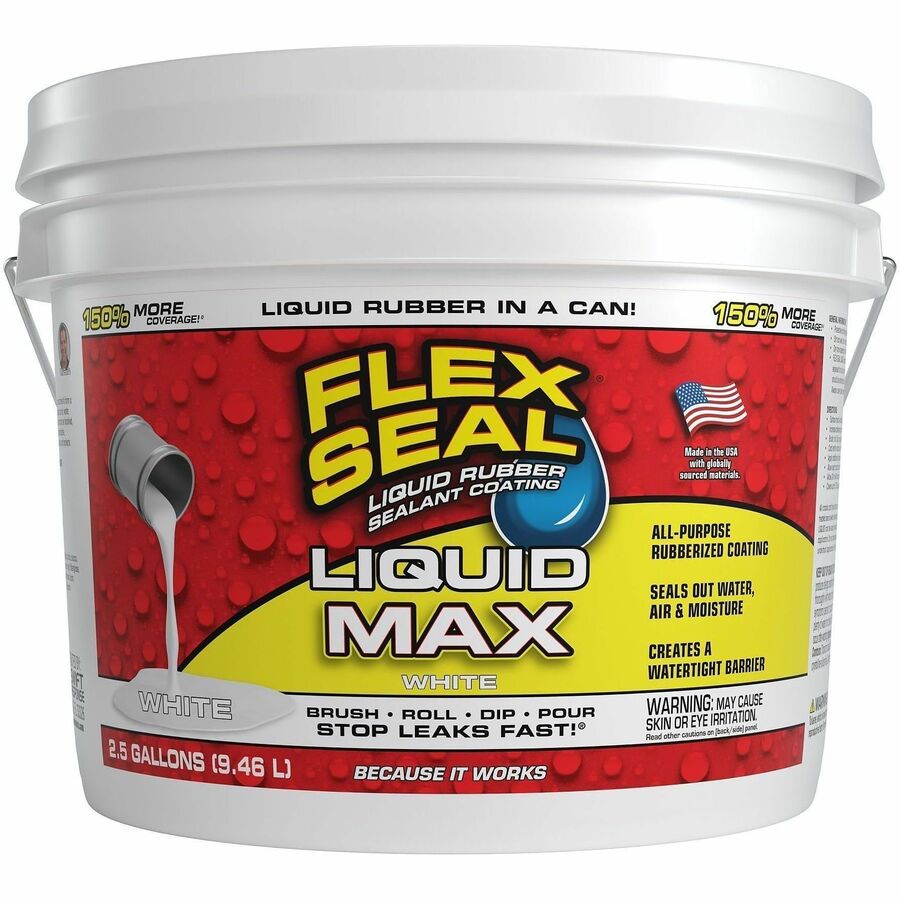 FLEX SEAL Sealant - Synthetic Rubber - White - 19.99 lb - 1
