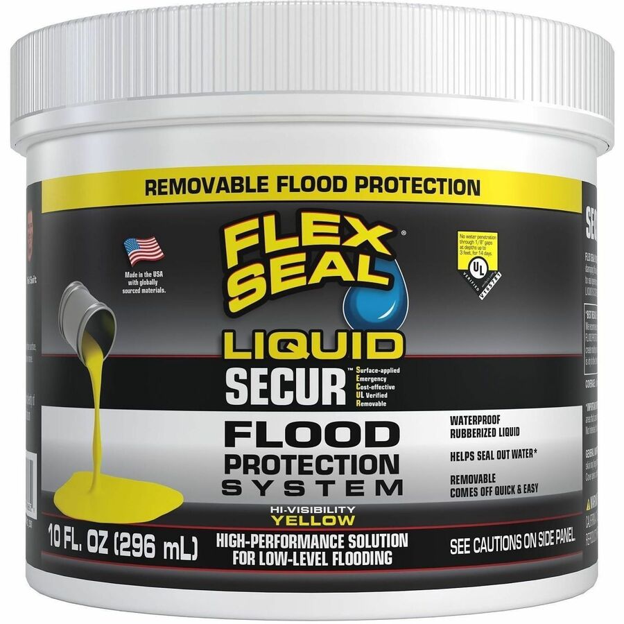 FLEX SEAL SECUR Low-Level Flood Protection Liquid Rubber - Rubber - Yellow - 0.62 lb - 1
