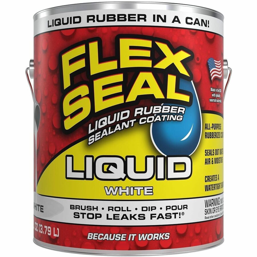 FLEX SEAL Sealant - Synthetic Rubber - White - 8 lb - 1