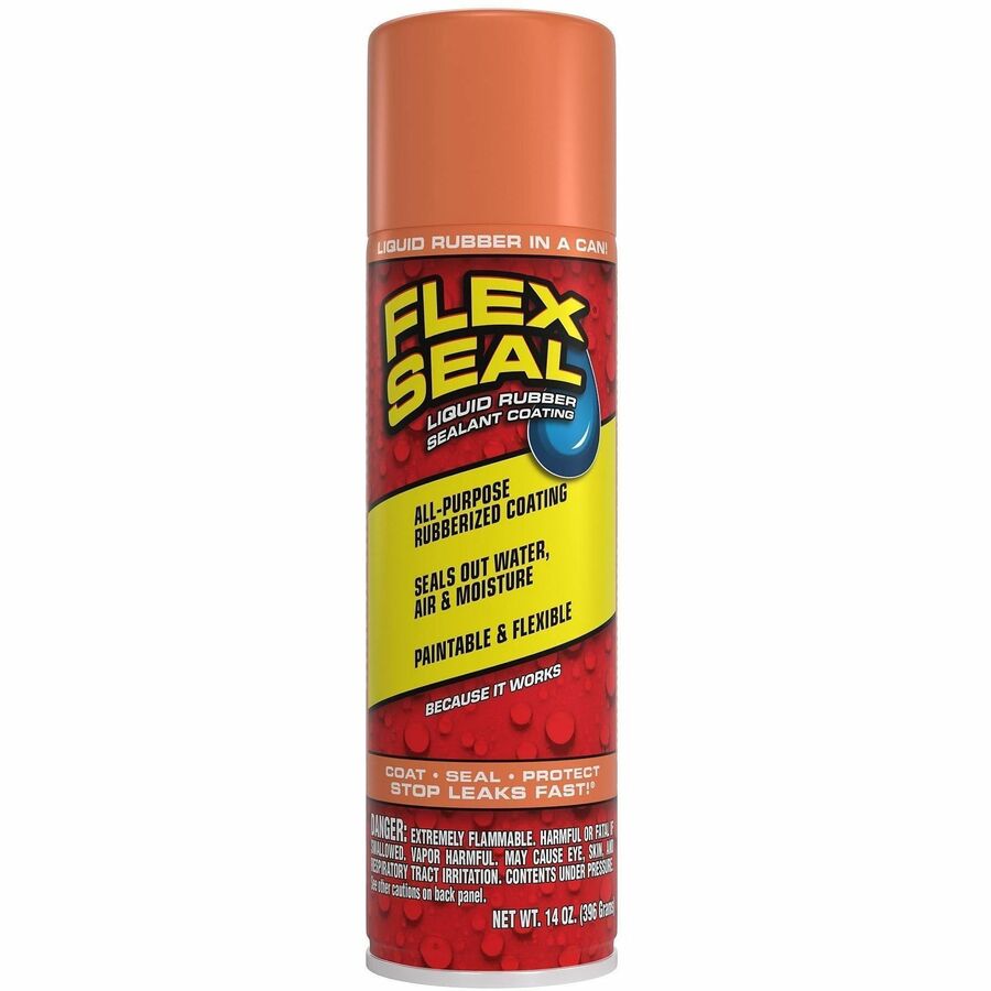 FLEX SEAL Liquid Rubber Sealant Coating Spray - Synthetic Rubber - Terracotta - 0.87 lb - 1