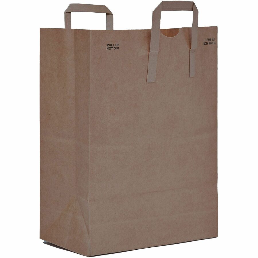 AJM 1/6 BBL #70 Kraft Paper Grocery Sacks - #70 - 6.72 gal Capacity - Natural Kraft - Paper - Foodservice, Grocery, Supplies - 300 / Carton