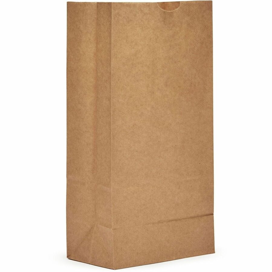 AJM #8 Extra Heavy-Duty Kraft Paper Grocery Bags - #8 - Natural Kraft - Paper - Grocery, Supplies - 500 / Carton