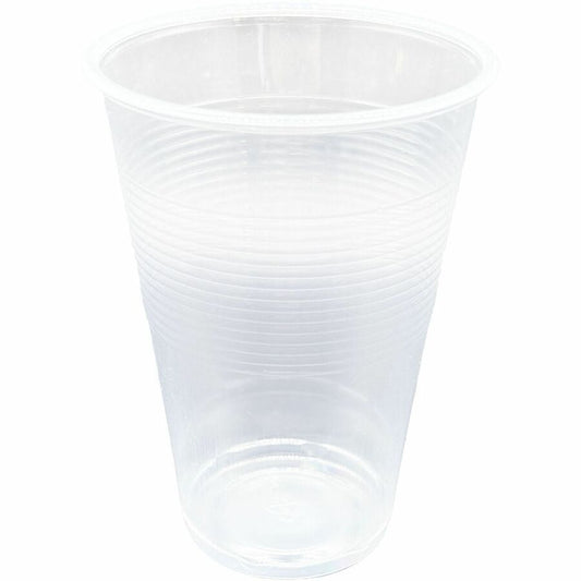 Genuine Joe Transparent Cups - 10 fl oz - Transparent, Clear - Plastic - Cold, Beverage, Picnic - 100 Cups/Bag - 10 / Carton