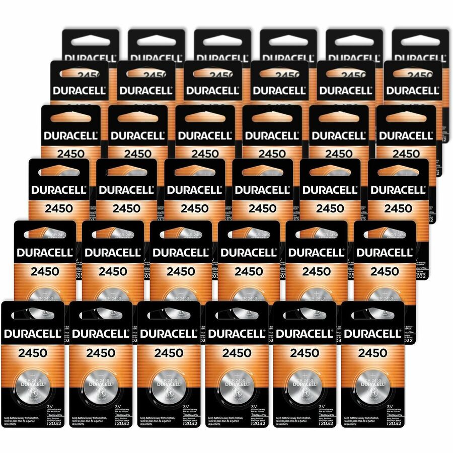 Duracell 2450 Lithium Coin Battery - For Security Device, Keyless Entry, Medical, Glucometer, Home Health Care Device, Organizer, Biomedical - 3 V - 36 / Carton