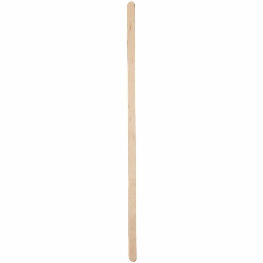 World Centric Compostable Bamboo Stir Sticks - 7.5" Length - Bamboo - Natural - 10000 / Carton