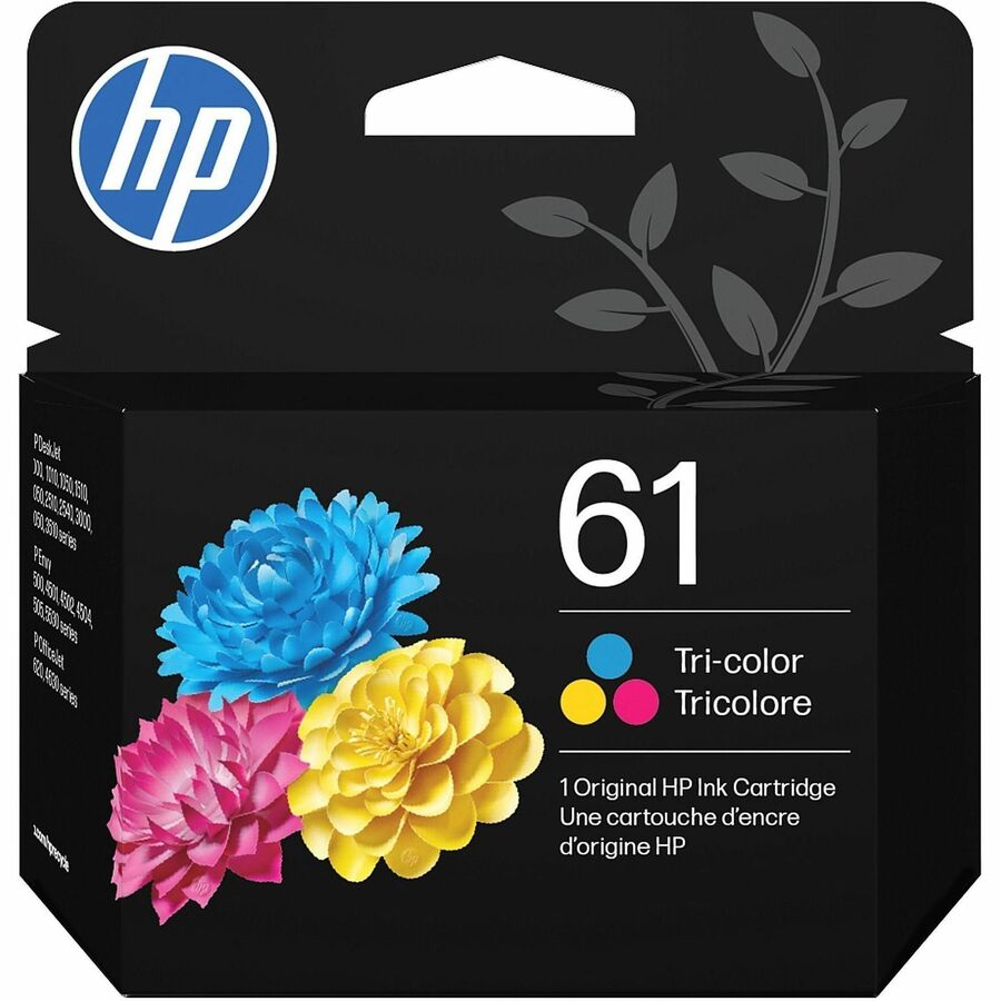 HP 61 Original Inkjet Ink Cartridge - Tri-color Pack - 200 Pages