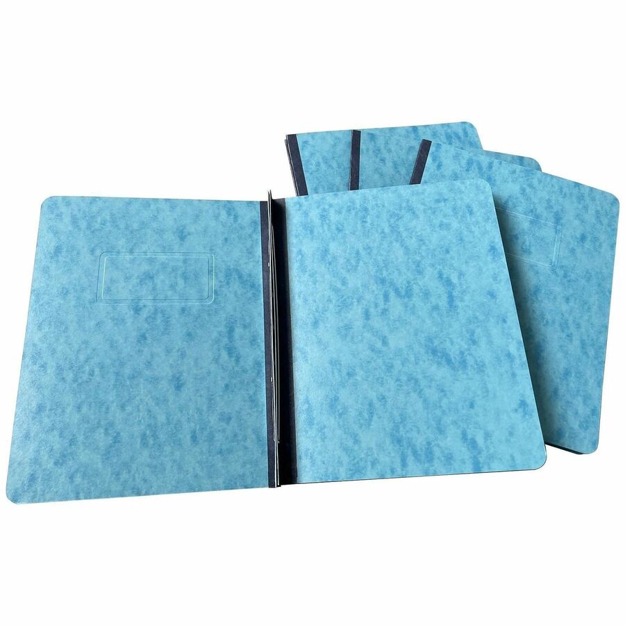 Business Source Letter Report Cover - 3" Folder Capacity - 8 1/2" x 11" - Light Blue - 0% Recycled - 25 / Box