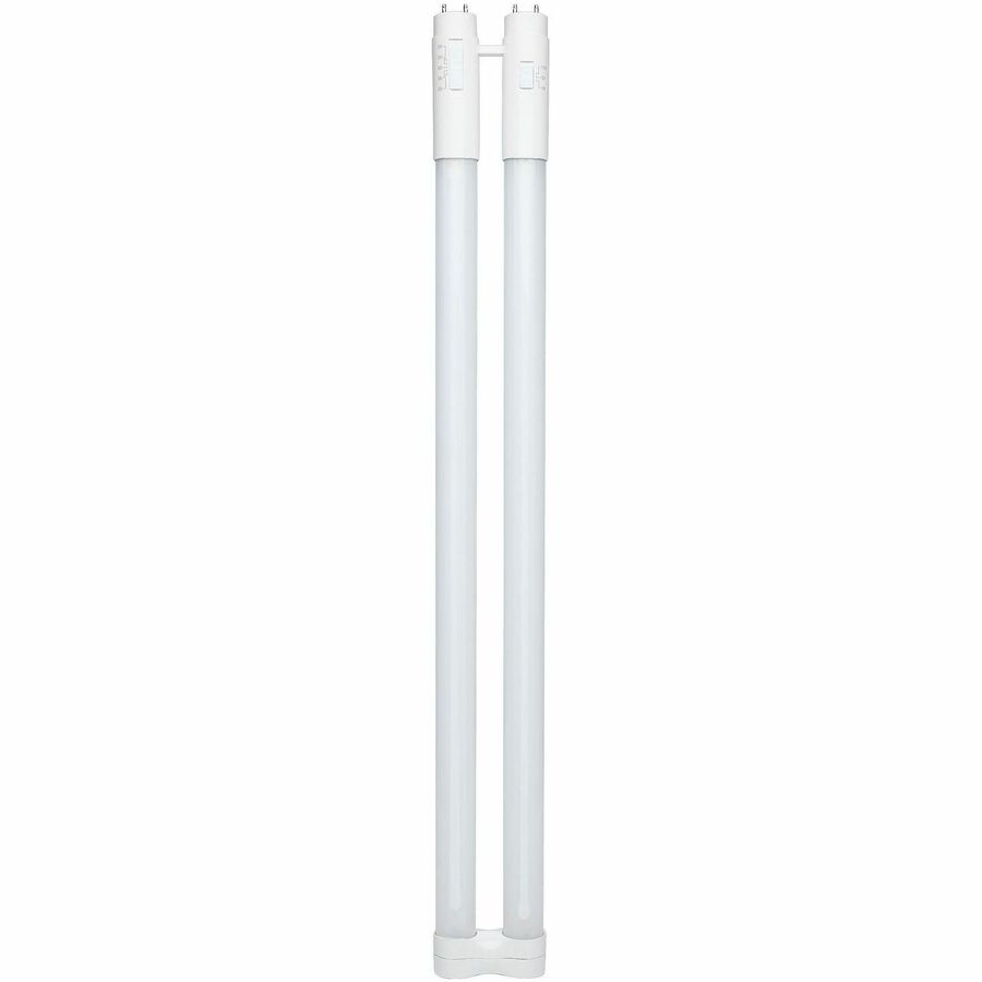 Satco LED Filament U-Bend Bulb - 15 W - 50 W Incandescent Equivalent Wattage - 120 V, 277 V AC - 2200 lm - T8 Size - Frosted - White, Soft White, Daylight Light Color - G13 Base - 50000 Hour - 6500&deg, K Color Temperature - 80 CRI - 210&deg, Beam Angle..