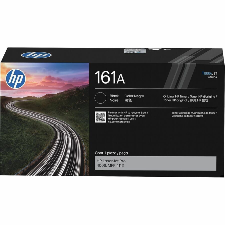HP 161A Original Standard Yield Laser Toner Cartridge - Black - 1 Each - 3000 Pages