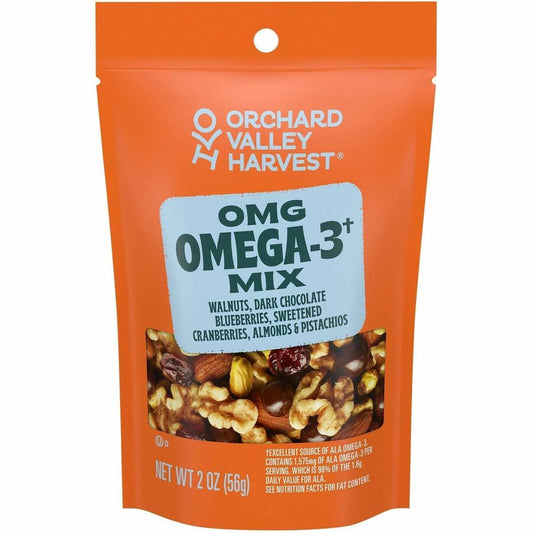 Orchard Valley Harvest Snack Box - No Artificial Flavor, No Artificial Color, Preservative-free, Gluten-free, Non-GMO - 2 oz - 14/Bag - 1 Carton