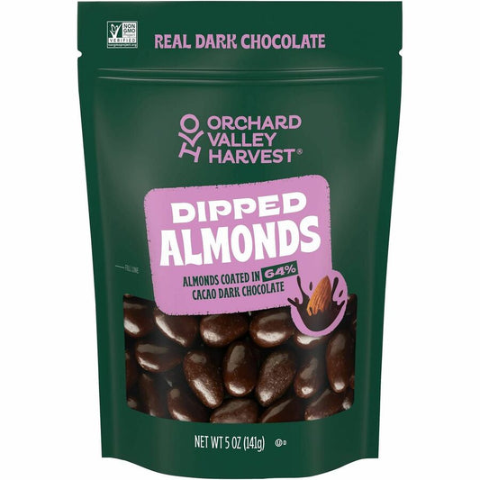 Orchard Valley Harvest Snack Box - Gluten-free, Non-GMO, No Artificial Flavor, No Artificial Color, Preservative-free - Dark Chocolate Cocoa - 5 oz - 12 / Carton
