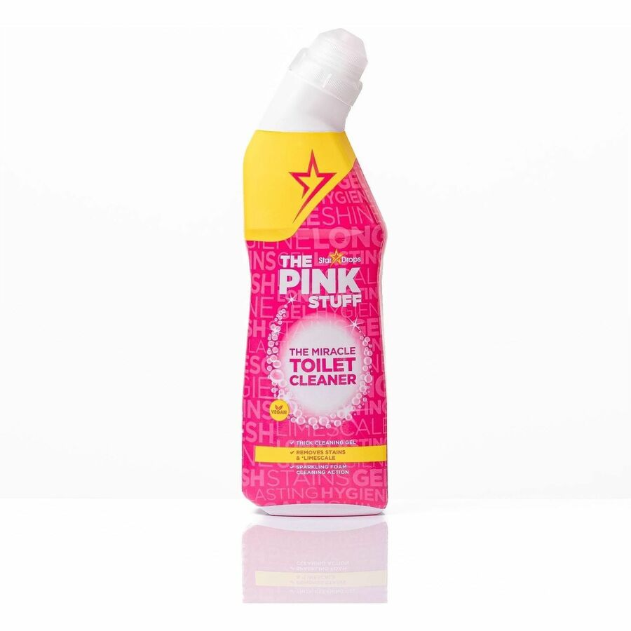 The Pink Stuff Toilet Cleaner - For Toilet, Toilet Seat - Foam, Liquid, Gel - 25.4 fl oz (0.8 quart) - Fruity Scent - Recommended For: Bacteria Remover, Germs Remover, Limescale Remover - Cruelty-free, Hygienic - Pink Squeeze Bottle - 12 / Carton