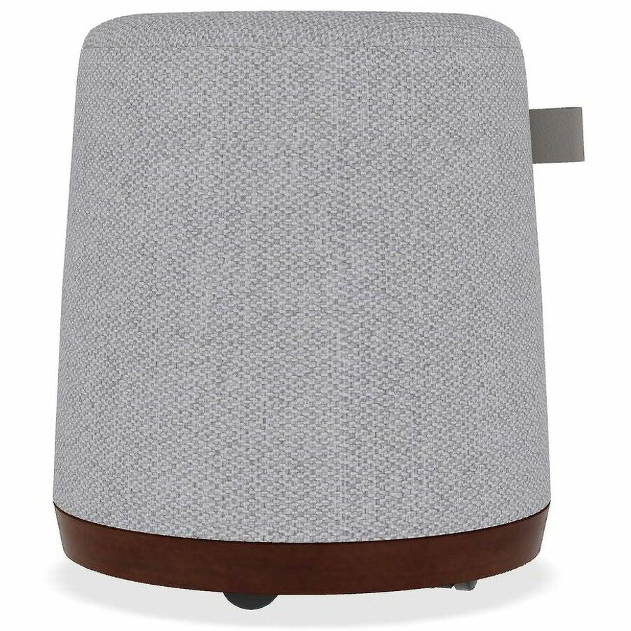 M&uuml, m Perch Soft Seating - Memory Foam Seat Material - Gray - Leather, Fabric - 1 Carton