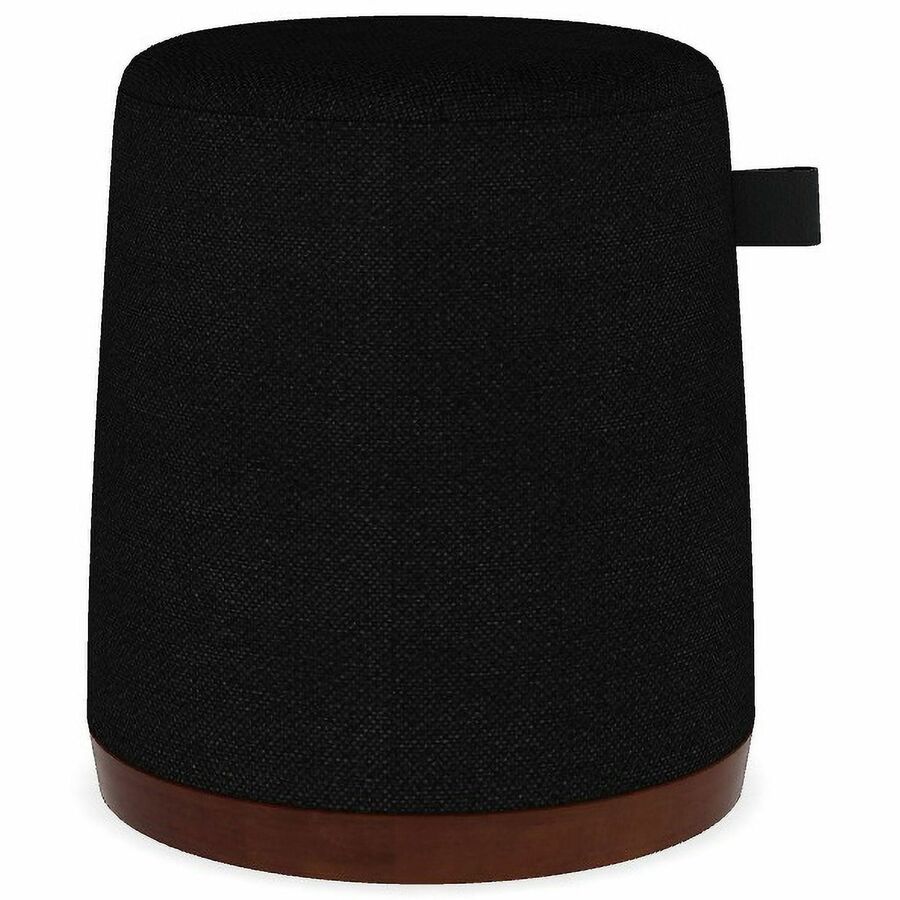M&uuml, m Perch Soft Seating - Memory Foam Seat Material - Black - Leather, Fabric - 1 Carton