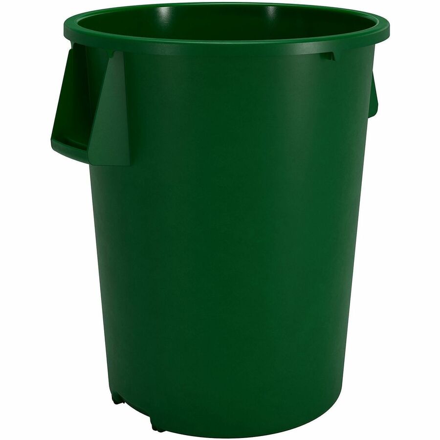 Sparta Bronco Round Waste Containers - Open Top - 44 gal Capacity - Round - Manual - For Food Service - Durable, Reinforced, Stackable, Ergonomic Handle, Recyclable - 31.6" Height x 24.2" Width x 24.2" Depth - Plastic, Linear Low-Density Polyethylene (...
