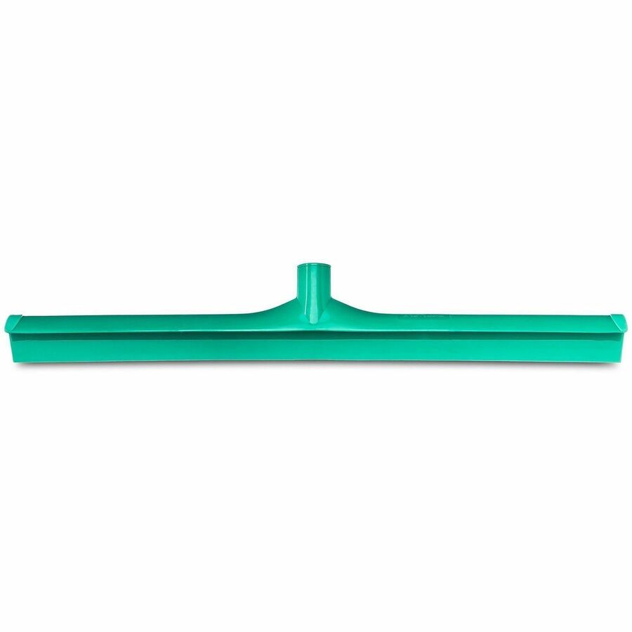 Sparta 24" Single-Blade Floor Squeegee - Rubber, Thermoplastic Rubber (TPR) Blade - 3.5" Height x 1" Width x 24" Length - Durable, Rust Resistant, Bend Resistant - Green - 6 / Carton